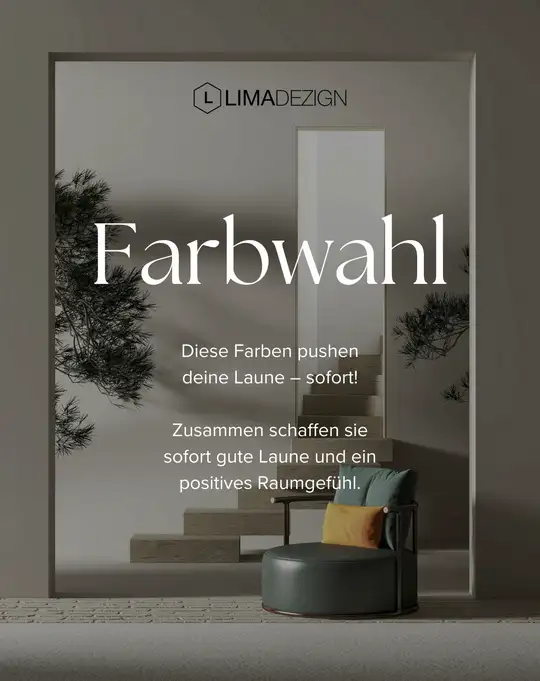 Farbauswahl aus Basis für gute Raumgestaltung